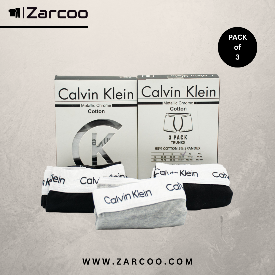 Zarcoo Branded C-a-l-v-i-n K-l-e-i-n Boxer (Pack Of 3)