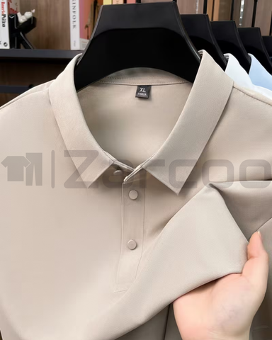 Imported Ice Silk Polo T-shirt Stitchless