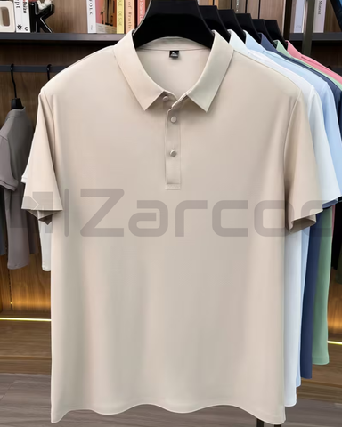 Imported Ice Silk Polo T-shirt Stitchless