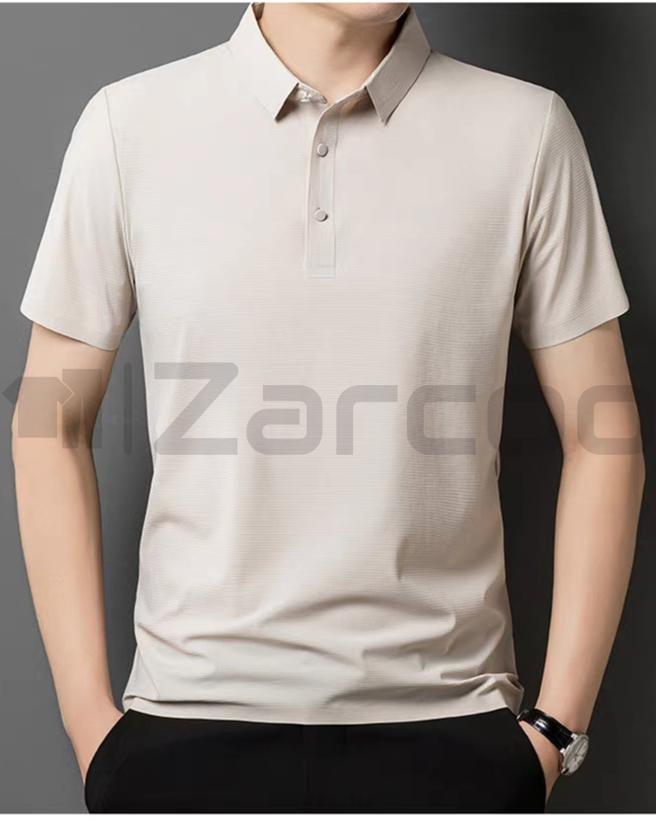 Imported Ice Silk Polo T-shirt Stitchless