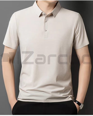 Imported Ice Silk Polo T-shirt Stitchless