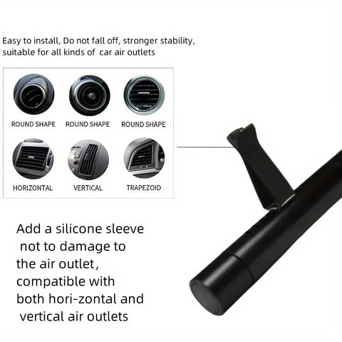 Car Air Fragrance Diffuser with 1 Fragrance Stick + 1 Essential Oil bottle