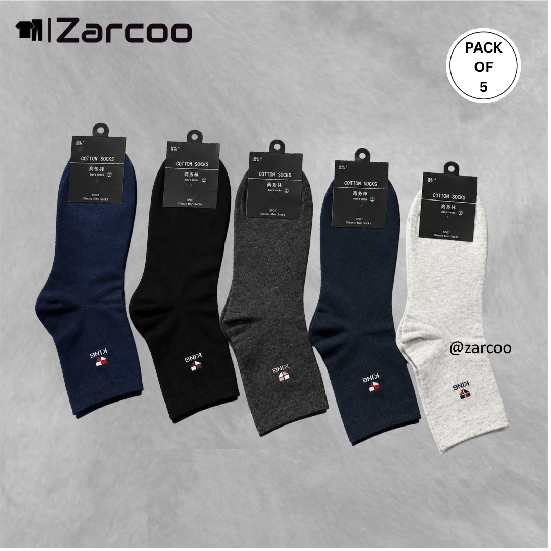 Imported Mid Crew Sock (Pack of 5)