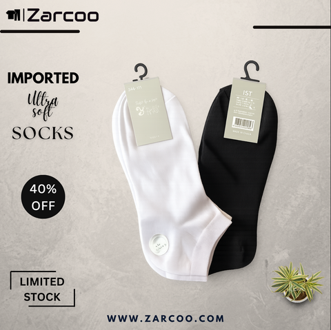 Imported Ankle Socks (Pack of 2)