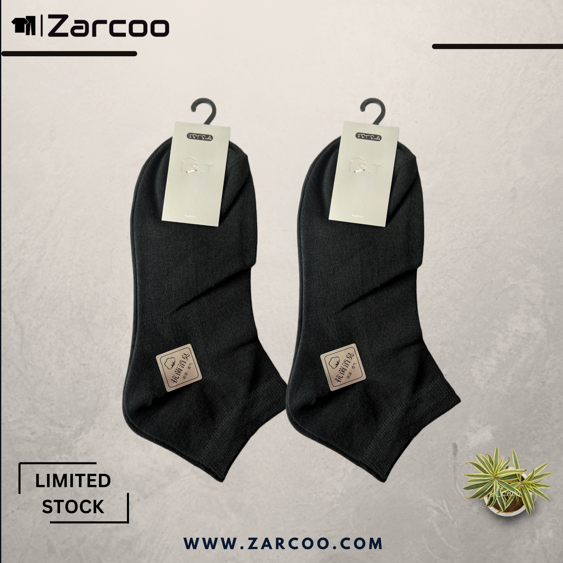 Imported Ankle Socks (Pack of 2)